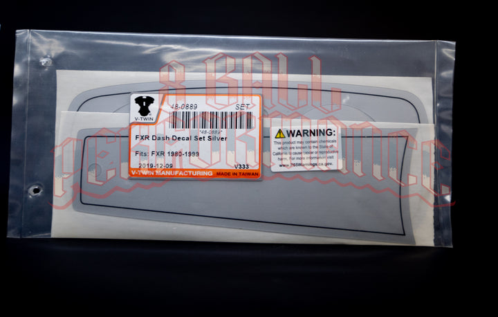 FXR Dash Decal Set Silver