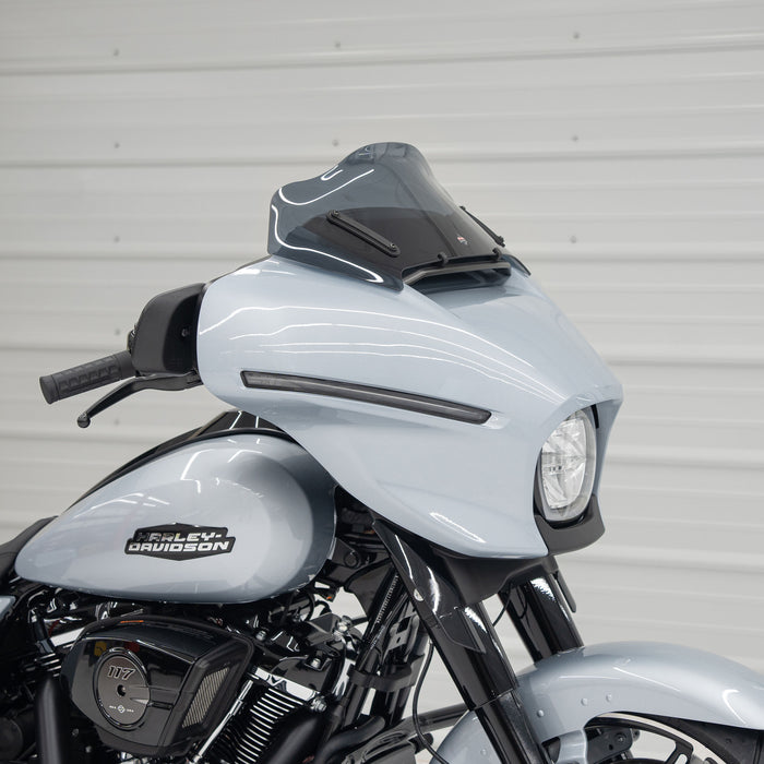 Flare® Windshield for Harley-Davidson® 2023.5-2026 Street Glide (FLHX) 8" / Dark Smoke