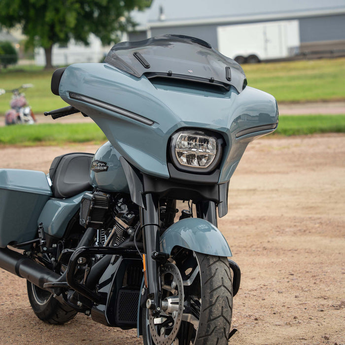 Flare® Windshield for Harley-Davidson® 2023.5-2026 Street Glide (FLHX) 8" / Dark Smoke