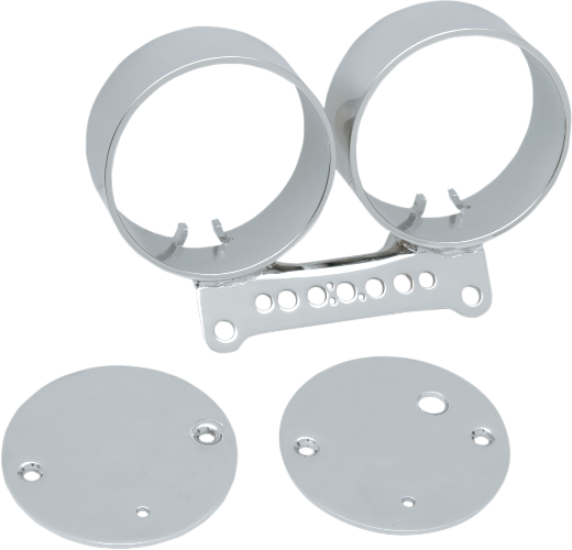 DRAG SPECIALTIES - DUAL GAUGE BRACKET - CHROME - 2210-0198