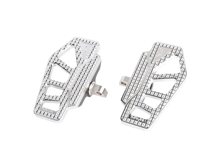 Apex Mini Floorboards - Male Mount - Chrome - TSC-2217-3-D