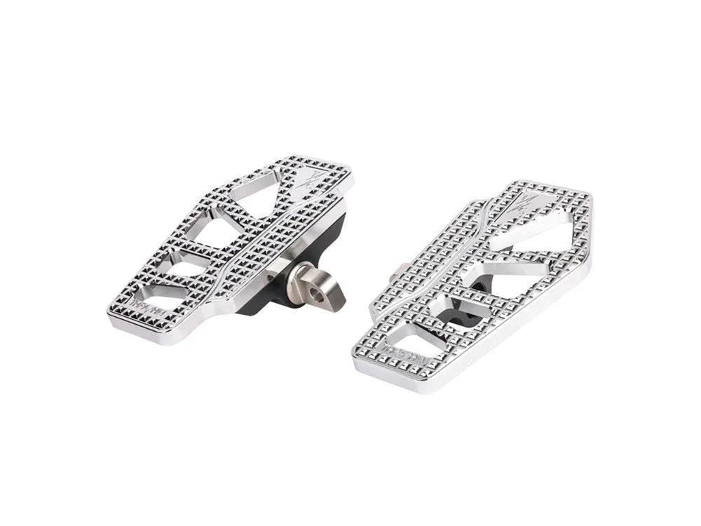 Apex Mini Floorboards - Male Mount - Chrome - TSC-2217-3-D