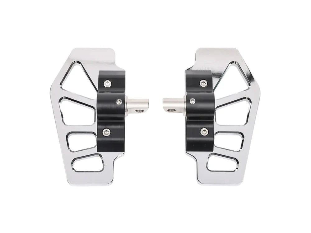 Apex Mini Floorboards - Male Mount - Chrome - TSC-2217-3-D