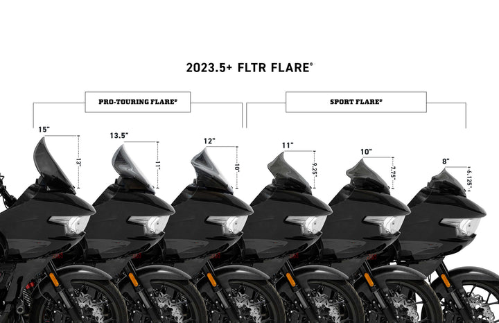 11" Sport / Tint - FLTR - Flare® Windshield for Harley-Davidson® 2023.5-2025 Road Glide