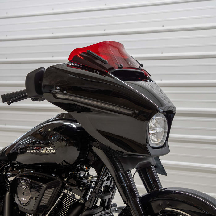 Kolor Flare® Windshield for Harley-Davidson® 2023.5-2026 Street Glide (FLHX) 6.5" / Red