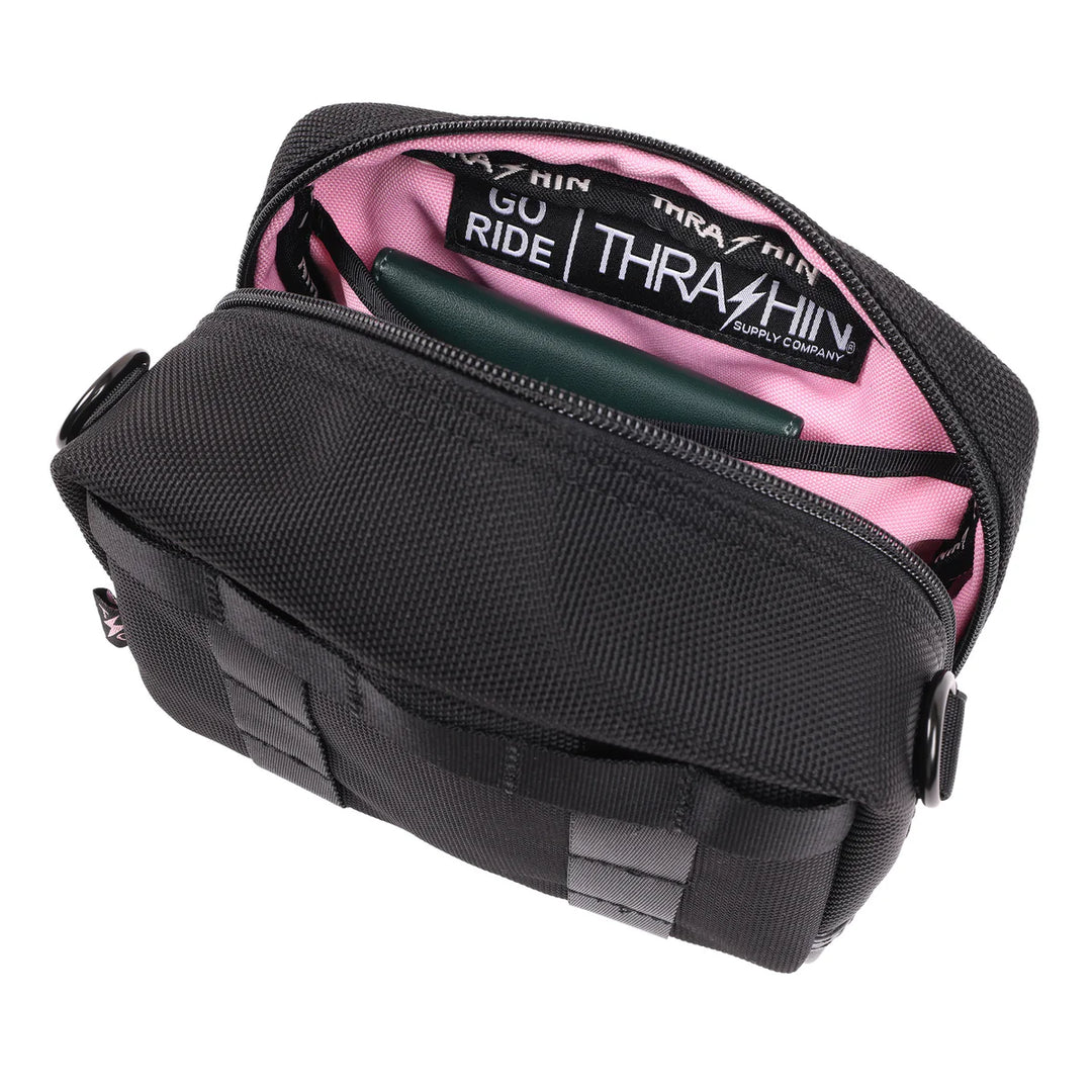 THRASHIN - Crossbody HandleBar Bag - Pink - THB-0037