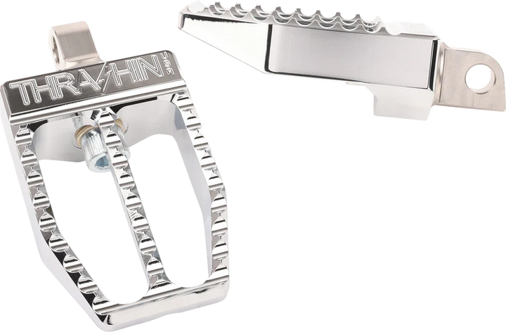 THRASHIN Militant Footpegs - HD Male Mount - Chrome - TSC-2019-3-D