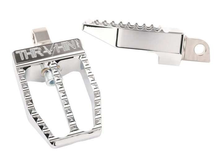 THRASHIN Militant Footpegs - HD Male Mount - Chrome - TSC-2019-3-D