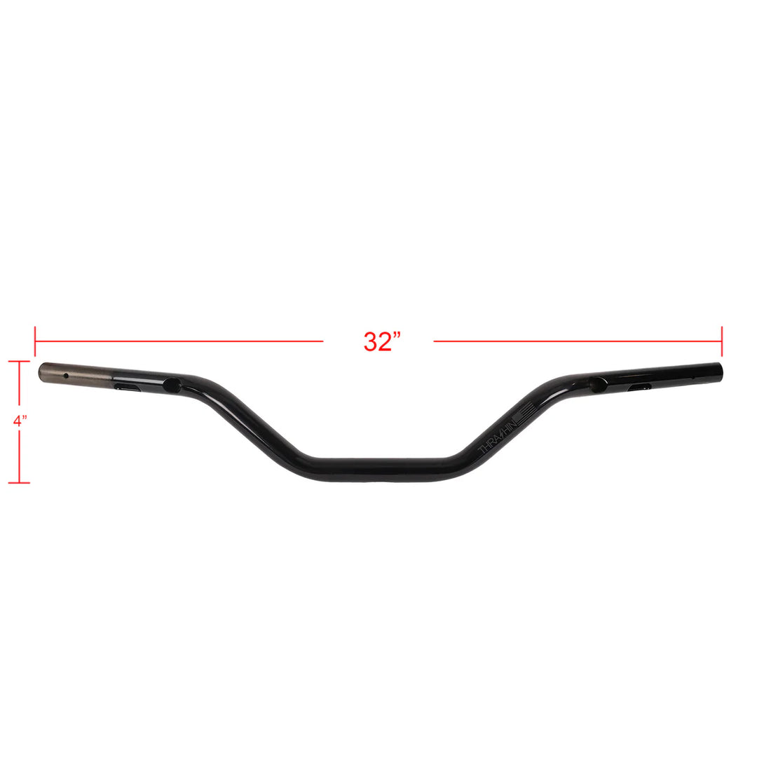 THRASHIN -  2024+ Mid Bend Bars - Black - TSC-2804-1