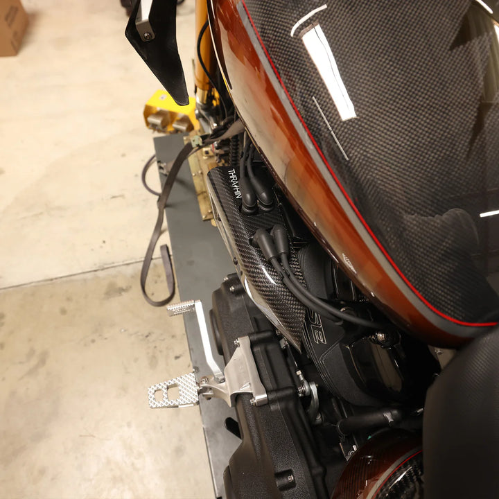 THRASHIN - Air Scoop | Milwaukee Eight Engine - Gloss Twill Weave Carbon - TSC-3111-1