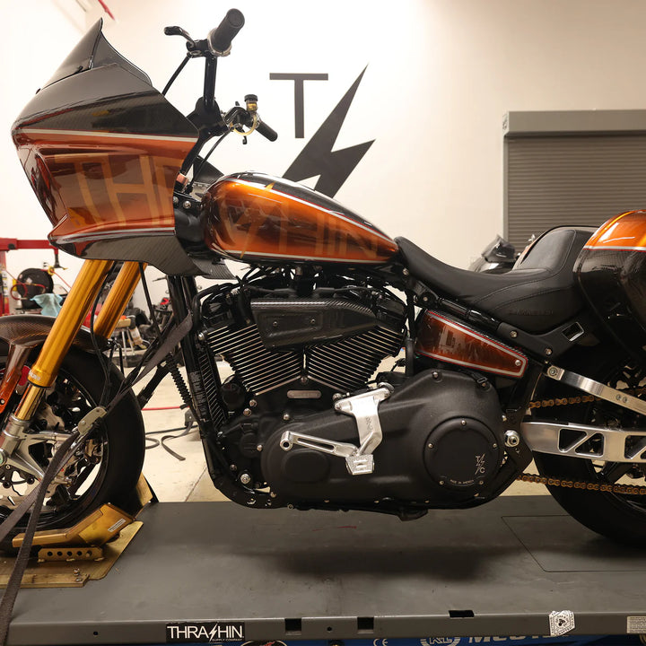 THRASHIN - Air Scoop | Milwaukee Eight Engine - Gloss Twill Weave Carbon - TSC-3111-1
