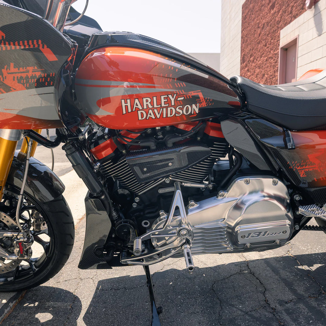 THRASHIN - Air Scoop | Milwaukee Eight Engine - Gloss Twill Weave Carbon - TSC-3111-1