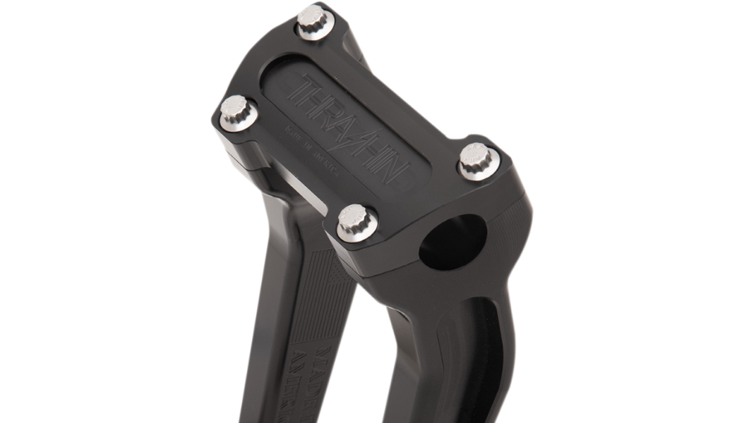 Thrashin Handlebar Risers - Pull Back - 6-1/2" - Black