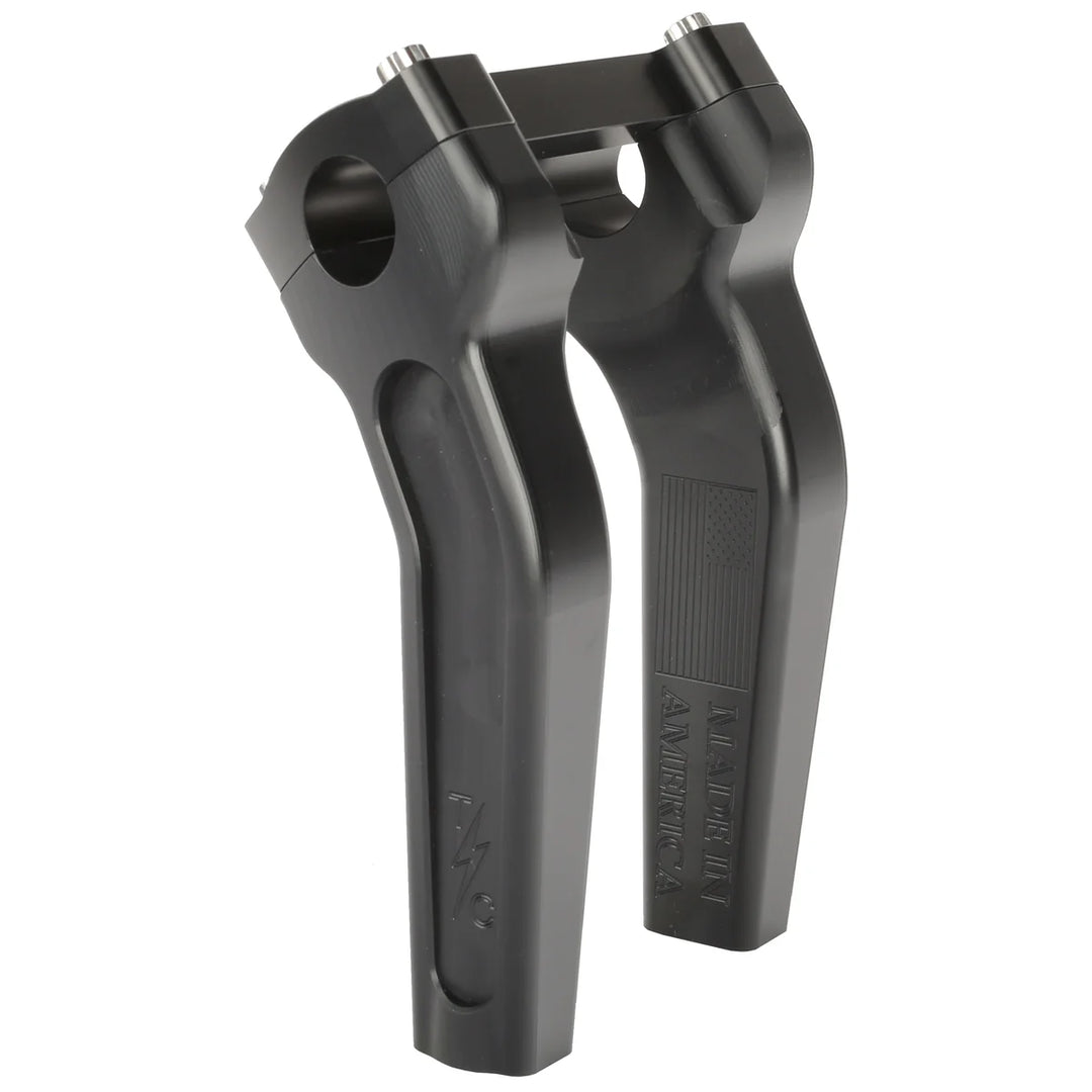 Thrashin Handlebar Risers - Pull Back - 6-1/2" - Black - TSC-6525-1