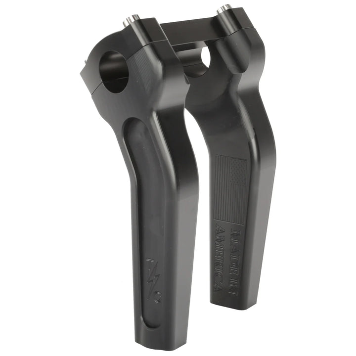 Thrashin Handlebar Risers - Pull Back - 6-1/2" - Black - TSC-6525-1